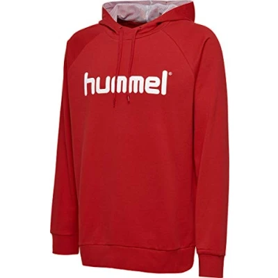 Abbildung von hummel Herren Hmlgo Cotton logo hættetrøje Kapuzenpullover, Evergreen, S EU
