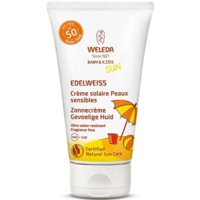 Abbildung von Weleda Creme Sun Kids Edelweiss Sunscreen Lotion SPF 50 ml