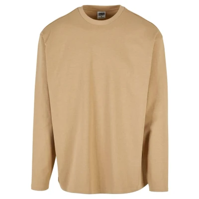 Abbildung von Urban Classics Ultra Heavy Oversized Longsleeve Langarmshirt, Herren, Größe: Large, Unionbeige