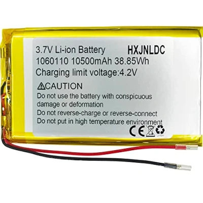 Abbildung von DC 3.7V 10500mah 1060110 li ion Lithium Ionenpolymer Batteriewechsel für DIY 3.7 5v elektronische Produkte, GPS, LED Licht, Bluetooth Lautsprecher, Mobile Stromversorgung
