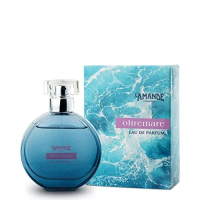 Abbildung von L&#039;AMANDE Frischer Damenduft aus Meereswasser, Bambus und weißem Moschus, Eau de Parfum, zarte natürliche Sentori, Oltremare 50 ml