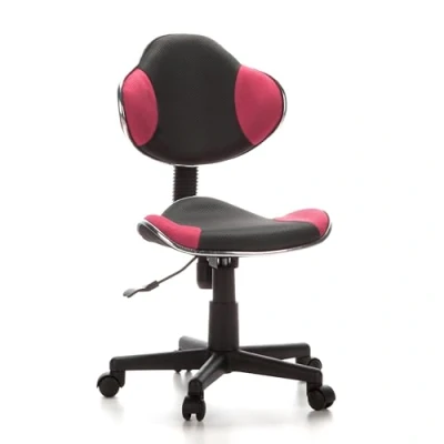 Abbildung von hjh OFFICE 670900 Kinderdrehstuhl KIDDY GTI 2 Grau/Pink, ergonomischer Kinderschreibtischstuhl, Kinderbürostuhl höhenverstellbar, Jugendstuhl