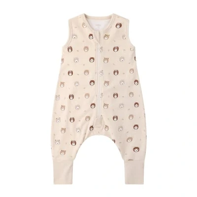 Abbildung von Owlivia 1.0 Tog Baby Schlafsack aus 100% Bio Baumwolle mit Füßen Ganzjähriger Komfort für Ihr Kleinkind, Minibären 70 cm (1 Jahr)