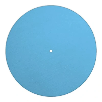 Abbildung von Next Ferry Slipmat hellblau Plattenspieler Matte aus Filz Slipmats für DJ&#039;s Plattentellerauflage alle Turntables gedruckt in Deutschland