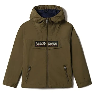 Abbildung von NAPAPIJRI Unisex Kinder und Jungen Jacke, Dunkle Olive 3, 10 Jahre