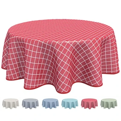 Abbildung von Home Direct Wachstuch Tischdecke Abwaschbar Rund 160cm Rot