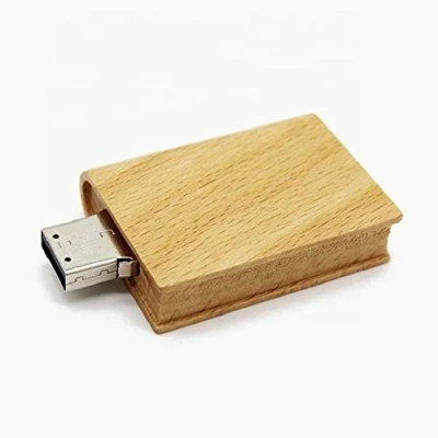 Abbildung von Ulticool Holz Buch 8 GB Wooden Book USB Flash Pen Drive Memory Stick Daten Aufbewahrung Speicherstick Braun Beige