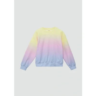 Abbildung von s.Oliver MIT Farbverlauf Sweatshirt für Kinder, Größe: 146/152, Helles zitrone