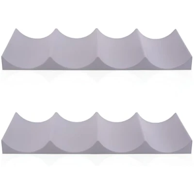 Abbildung von 2 Stück Flaschenhalter Kühlschrank, Silikon Flaschenregal Stapelbar Schrank Universal Flaschenablage Kühlschrank Organizer Flaschen für Küche Pantry Cabinet Bier Halter (Grau)