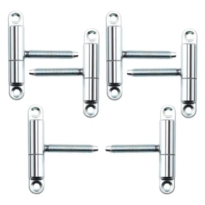 Abbildung von SOTECH 6 Stück Türbänder Einbohrband 15 x 83 mm mit Zapfen M8 47 Renovierband Anschraubband Scharnier für Innentüren zum Anschrauben/Einbohren (Stahl verzinkt)