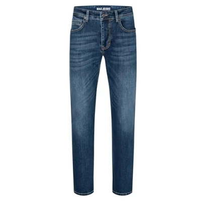 Abbildung von MAC Jeans Herren Arne Straight Jeans, H549 Navy Blue Authentic wash