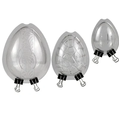 Abbildung von Danlai Acryl 3D Osterei Form, 3 Sätze Strukturierte Schokoladenherstellung, Ostereier Polycarbonat schokoladenform