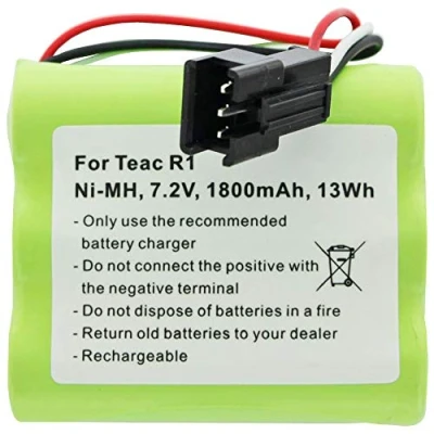 Abbildung von Akku kompatibel mit Teac R1 Akku, BP R1EU, R12EU, R2, R5, 7,2V 1800mAh