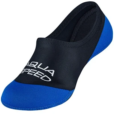 Abbildung von Aqua Speed Neoprensocken Schwimmsocken Kinder Erwachsene 20 45 Wasserschuh (Neopren Wassersocken Schwimmaccessoires) in Blau Perfekt für Pool &amp; Wasserspaß