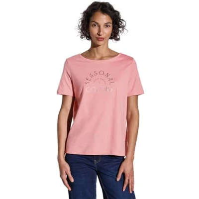Abbildung von Street One MIT Wording Tshirt print, Damen, Größe: 34, Rosa