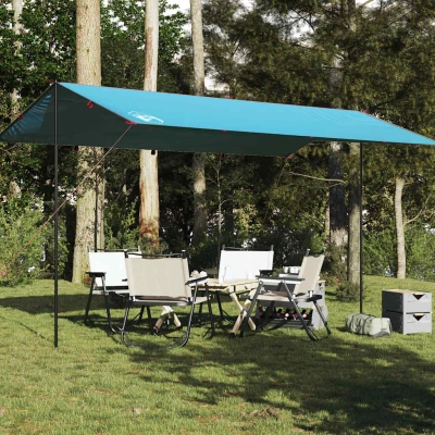 Abbildung von Wasserdichter Camping Baldachin 500x294 cm in Blau