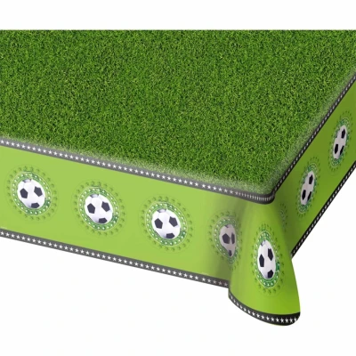 Abbildung von Fußball Tischdecke mit Rasen 130x180 cm