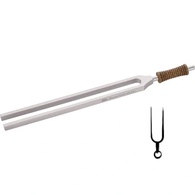 Abbildung von Sonic Energy Planeten Therapie Stimmgabel Meistergabel 128 Hz / C3 Für Meditation, Klangheilung, Entspannung Inkl. Baumwolltasche (TTF 128)