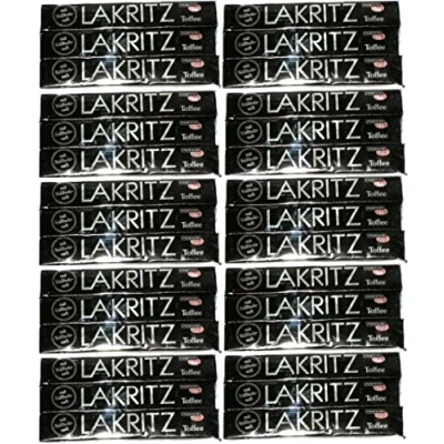 Abbildung von 10 x PERFETTI VAN MELLE LAKRITZ TOFFEE 3ER STANGEN Incl. Goodie von Flensburger Handel