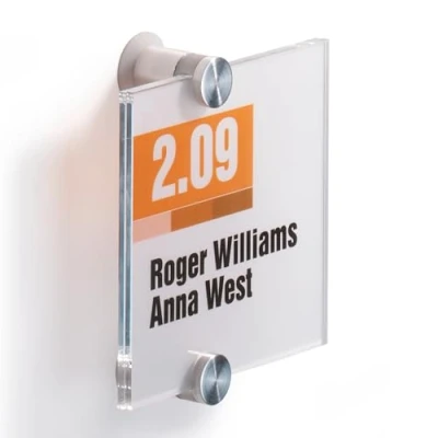 Abbildung von DURABLE Türschild 10,5 x cm transparent