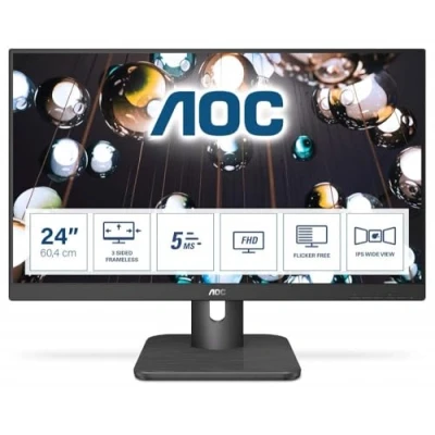 Abbildung von AOC 24E1Q 24 Zoll FHD Monitor (1920x1080, 60 Hz, VGA, HDMI, DisplayPort) schwarz