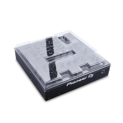 Abbildung von Decksaver Cover für Pioneer DJ DJM A9 Superstrapazierfähiger Schutzdeckel aus Polycarbonat in geräucherter, klarer Farbe, hergestellt Großbritannien die Wahl der DJs unschlagbaren Schutz