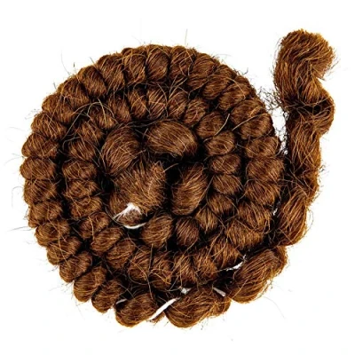 Abbildung von Mehron Make up Crepe Hair 30 cm Braid (Light Brown)