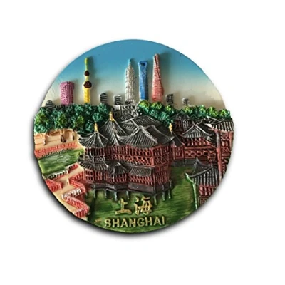 Abbildung von China Kühlschrankmagnet, Shanghai, 3D Touristensouvenirs, Kunstharz, Aufkleber, Heim und Küchendekoration, Werbegeschenk