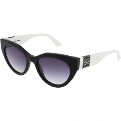 Abbildung von Karl Lagerfeld Unisex KL6047S Sunglasses, 004 Black &amp; White, Einheitsgröße