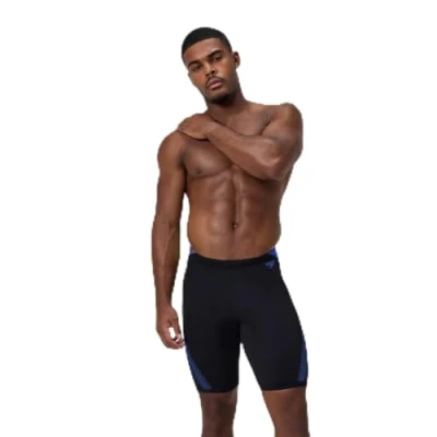 Abbildung von Speedo MENS Hyperboom Splice Jammer Badehose Pants, Herren, Größe: 4, Black/pop
