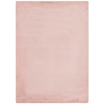 Abbildung von LUXOR living Kunstfell Coste Flauschiger Teppich Schlafzimmer ideal zur Verwendung als Bettvorleger gemütlicher Fellteppich Lammfell Imitat 120 x 170 cm Altrosa