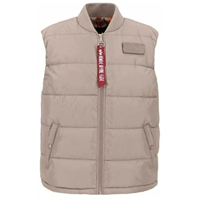 Abbildung von Alpha Industries Herren Puffer Vest LW Weste, Vintage Sand, M