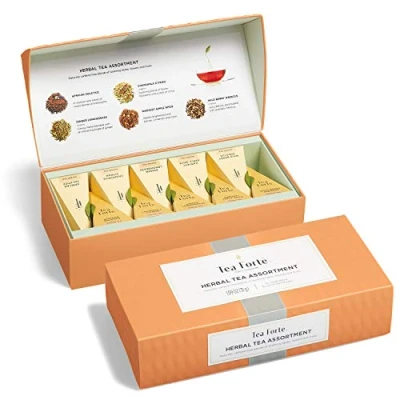 Abbildung von Tea Forte Kräutertee Petite Presentation Box mit 10 Pyramiden, Herbal Assortment by Forté