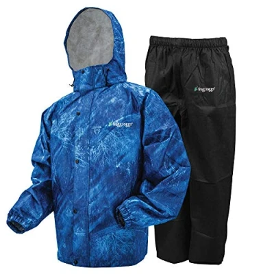 Abbildung von Frogg Toggs Herren Standard Classic All Sport Wasserdicht Atmungsaktiv Regenanzug Realtree Fishing Dunkelblau Größe S
