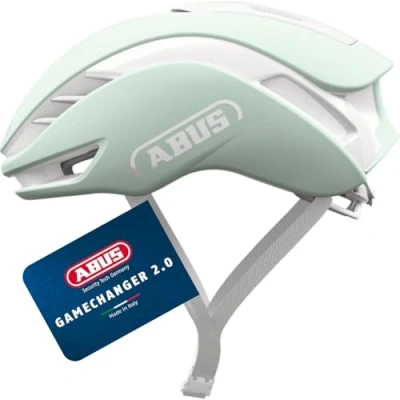 Abbildung von ABUS Rennradhelm Gamechanger 2.0 High Performance Aerohelm mit optimierter Aerodynamik und Belüftung für Damen Herren Größe L, Pure Mint