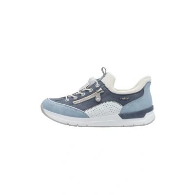 Abbildung von Rieker Slip On Sneaker, Schlupfschuh, Halbschuh, Freizeitschuh mit weichem Schaftrand