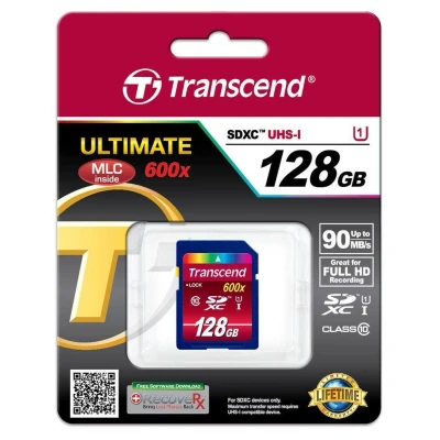Abbildung von Transcend 128GB SDHXC Class 10 UHS 1 600x Ultimate