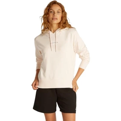 Abbildung von Calvin Klein Jeans Monologo Hoodie Sweatshirt, Damen, Größe: XXS, Silver peony