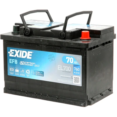 Abbildung von EXIDE Start Stop EL700 Batterie 12V 70Ah 760A B13 VOLKSWAGEN: Golf 7 Schrägheck, Atlas, Polo V RENAULT: Captur, Kadjar, Espace 5