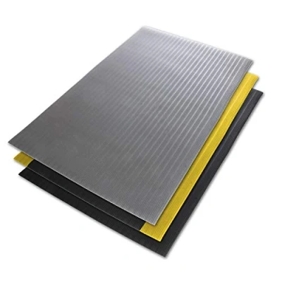 Abbildung von Floordirekt Anti Ermüdungsmatte Softer Work Mat 60 x 50 cm, Grau Ergonomische Arbeitsplatzmatte Gerippte, Rutschhemmende &amp; dämpfende Oberfläche