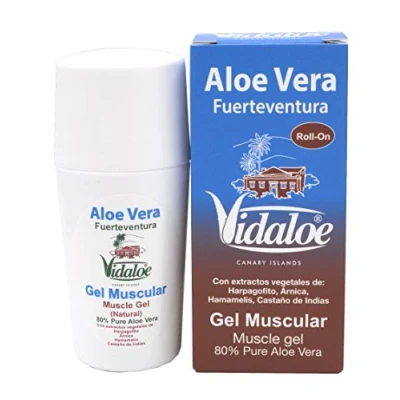 Abbildung von Vidaloe Muskel Gel (80% reiner Aloe Vera Saft) Roll on 75 ml