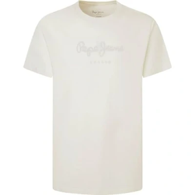 Abbildung von Pepe Jeans Herren Eggo N T Shirt, Beige (Chalk White), M