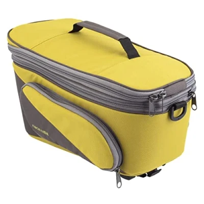 Abbildung von Tubus Carrier Systems GmbH Unisex Erwachsene Racktime System Talis Plus 2.0 Gepäckträgertaschen, Grün/Grau, One Size