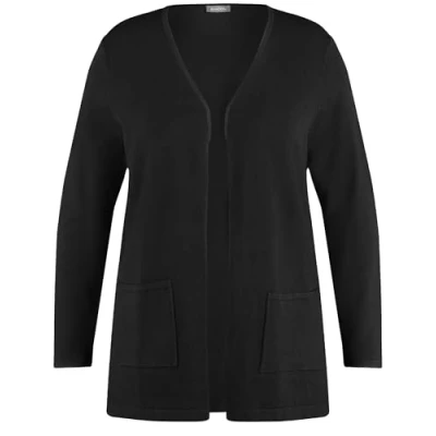 Abbildung von Samoon Strickjacke, Damen, Größe: 54, Black