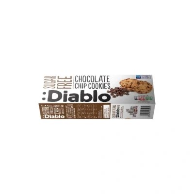 Abbildung von Zuckerfreie Kekse Diablo Sugar Free Chocolate Chip, 130 g (mit Maltitol)