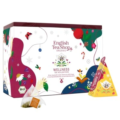 Abbildung von ETS Tee Geschenk Set &quot;Holiday Wellness&quot; Kollektion, BIO, 12 Pyramidenbeutel