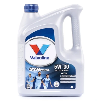 Abbildung von Valvoline Synpower ENV C2 5W 30 4l Motoröl 872521 CITROËN: C4 II Schrägheck, C1 I, Berlingo / First PEUGEOT: 107 Schrägheck