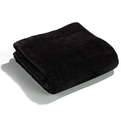 Abbildung von Kuscheldecke super Soft XL HxB 150x200 cm Microfaser Flanelldecke in schwarz kuschelig warm leicht fusselfrei Decke TOP QUALITÄT Typ176