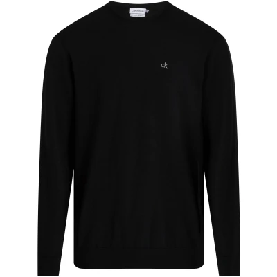 Abbildung von Calvin Klein Big&amp;Tall Rundhalspullover &quot;BT COTTON SILK BLEND CN SWEATER&quot;, in Großen Größen mit Logoprägung