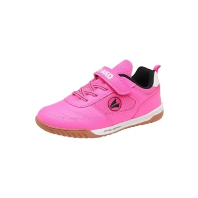 Abbildung von JAKO SH Winger Unisex Fußballschuh Halle für Kinder, Größe: 36, Neon pink/jet black Schuhe